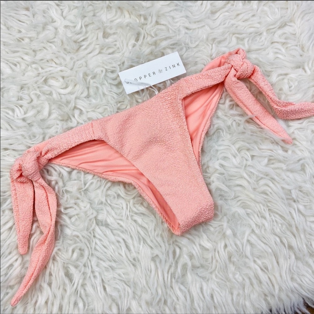 Kopper & Zink cheeky pink bikini bottom